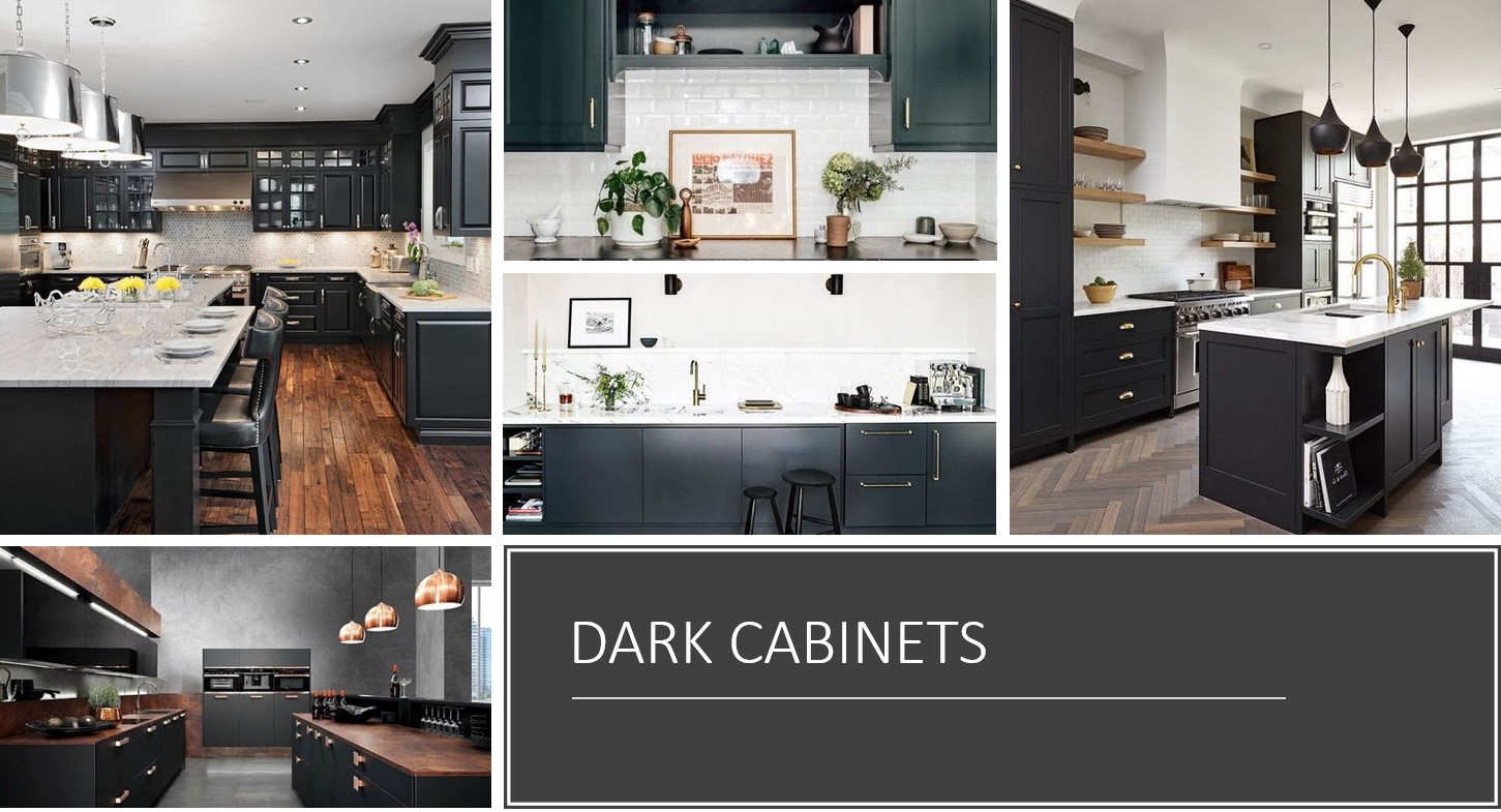 Dark kitchen Cabinets